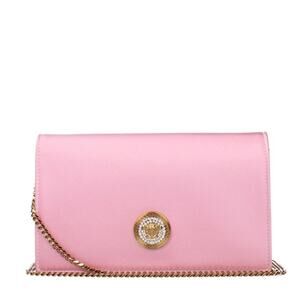 Versace Medusa Satin Pink Pochette Donna Raso Rosa/Rosa Tenue NWT